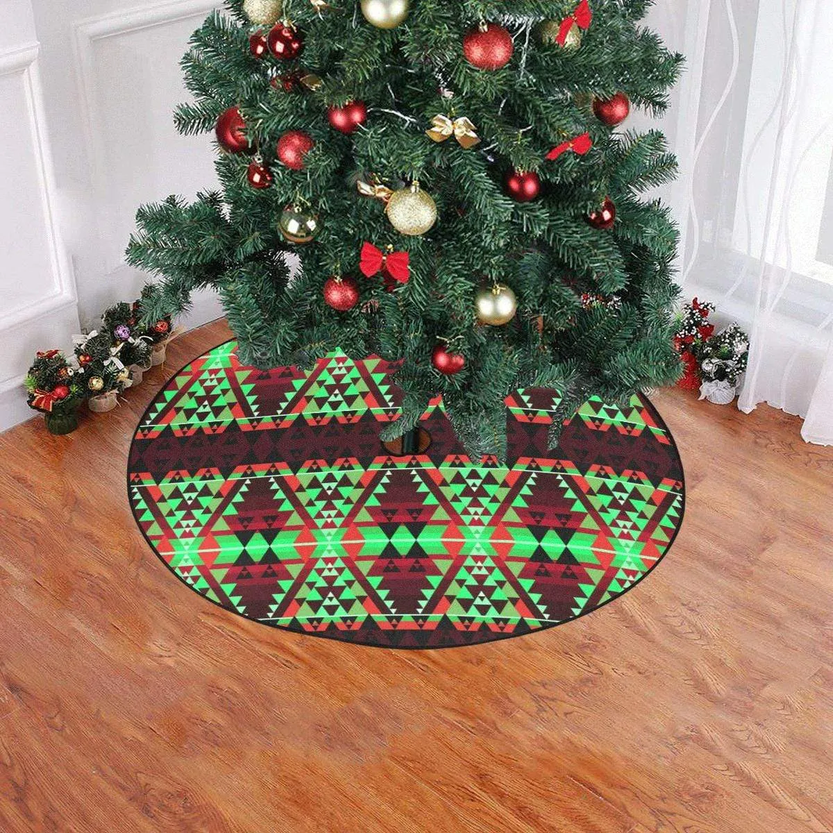Writing on Stone Enemy Chase Christmas Tree Skirt 47" x 47"