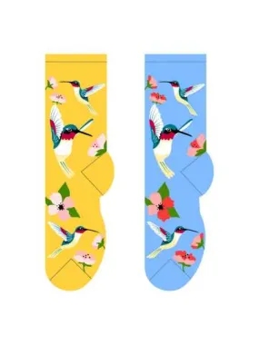 Yellow Hummingbird Socks